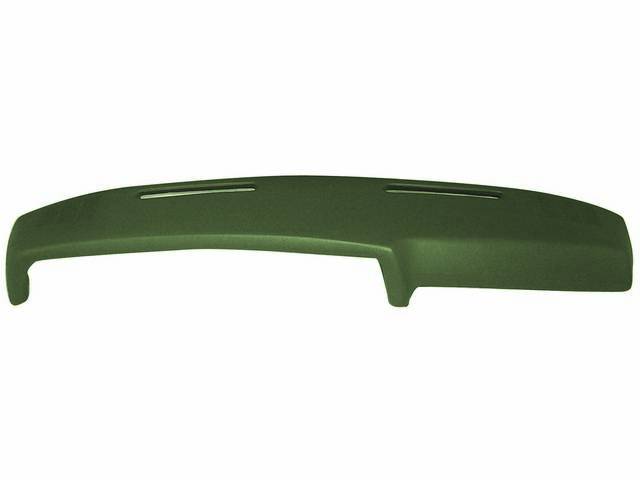 Vinyl Dash / Instrument Panel Pad, Dark Green Metallic with outer stereo speakers, best reproduction for (70)