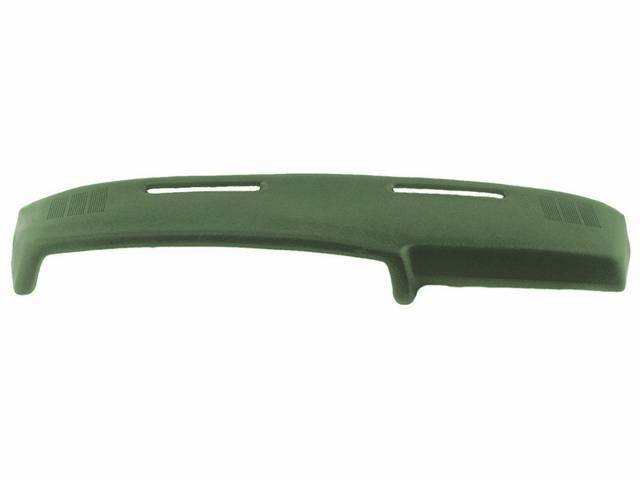 Vinyl Dash / Instrument Panel Pad, Jade Green with outer stereo speakers, best reproduction for (70)