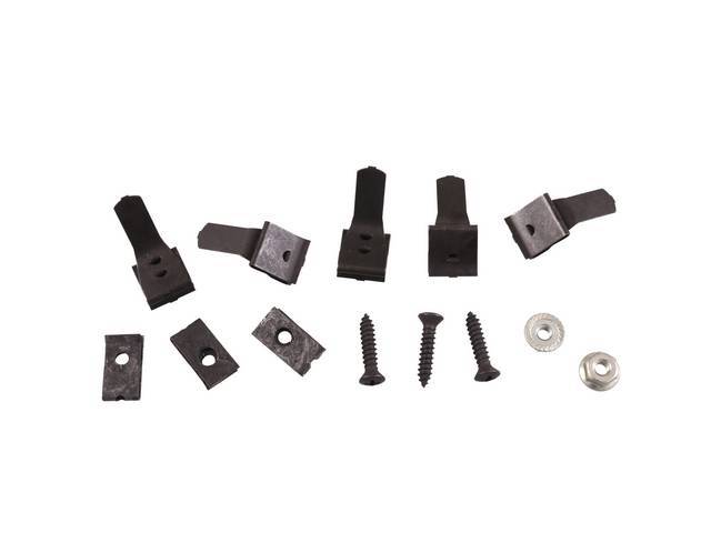 Dash Pad Fastener Kit, 13-pc OE Correct AMK Products reproduction for (1966)