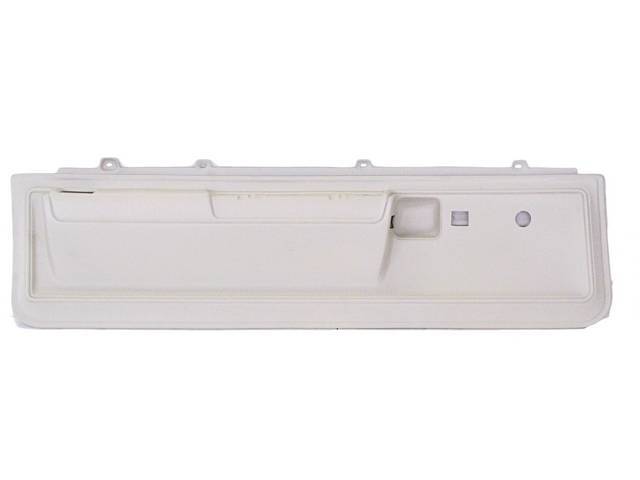 PANEL SET, Door Trim, Lower, Molded Plastic, Fathom White, W/ Power Locks and Manual Roll Up Windows