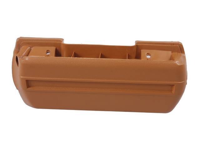 BASE, Arm Rest, Front Door, Tan, RH, Plastic, Repro