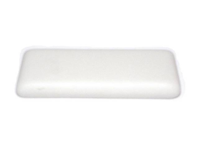 PAD, Arm Rest, Rear, White, RH or LH, Madrid grain vinyl over a steel core, Repro