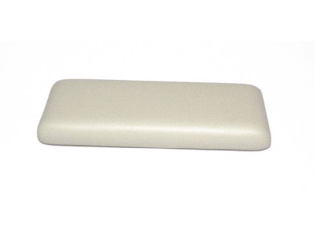 PAD, Arm Rest, Rear, Fawn, RH or LH, Madrid grain vinyl over a steel core, Repro