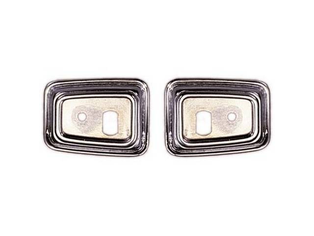 Door Pull Handle Escutcheon Set, (2) does one side, Reproduciton for (68-69)