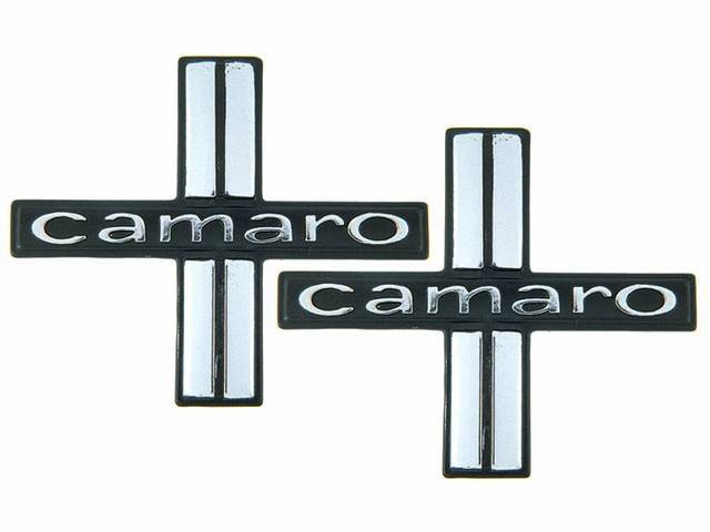 PLATE / EMBLEM SET, Front Door Trim Pad / Panel Name, *Camaro*, Repro 