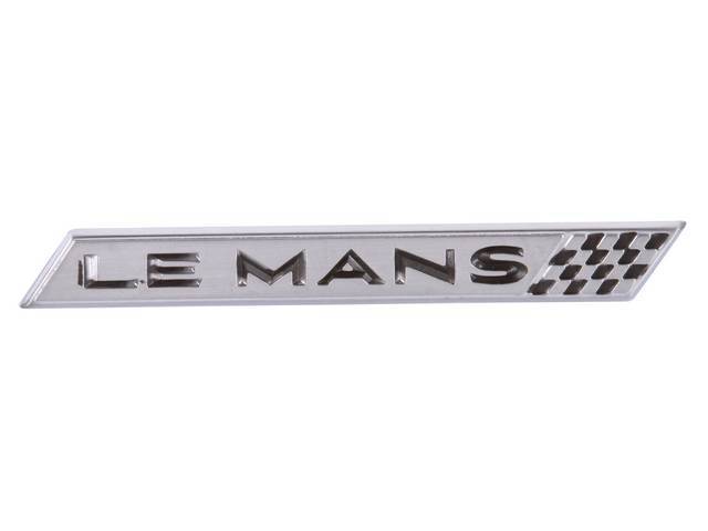 "Lemans" Front Door Trim Pad / Panel Emblem, reproduction for (1965)