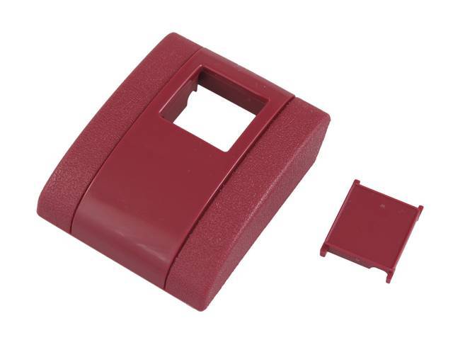 COVER, Seat Belt Buckle, Red, includes matching color