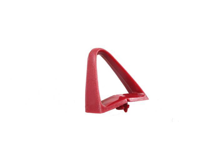 Seat Shoulder Strap Guide / Retainer, Firethorn, RH or LH, OER Repro