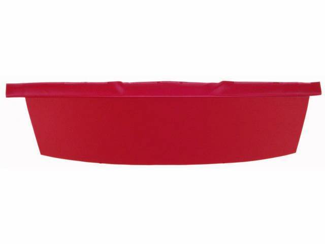 TRAY / TRIM, Package / Rear Shelf, Standard design without speaker / defroster holes, Red