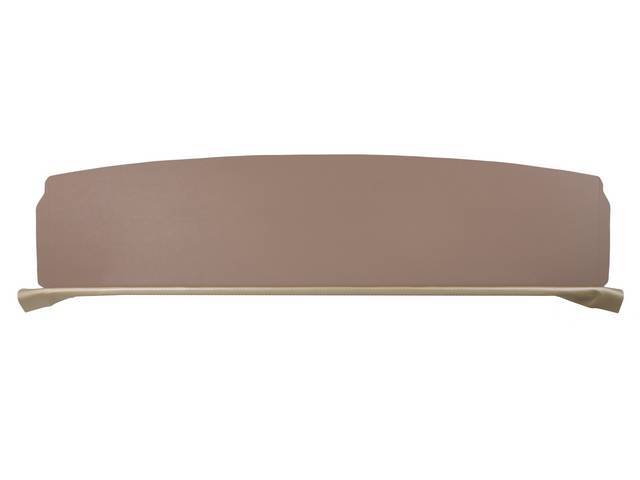 TRAY / TRIM, Package / Rear Shelf, Std (plain) w/o holes, ivy gold, PUI, incl foam strip and ivy gold vinyl strip at the front