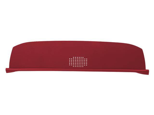 Package Tray / Rear Shelf, Mesh, Medium Red, 1 speaker design (center)