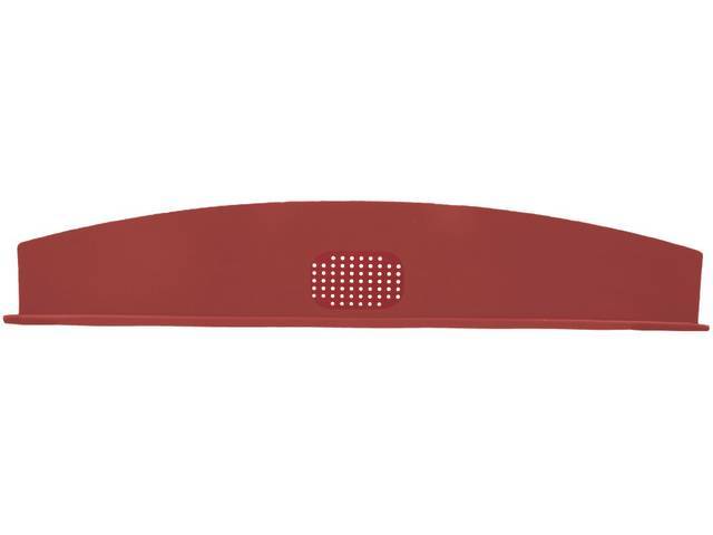 Package Tray / Rear Shelf, Mesh, Medium Red, 1 speaker design (center)