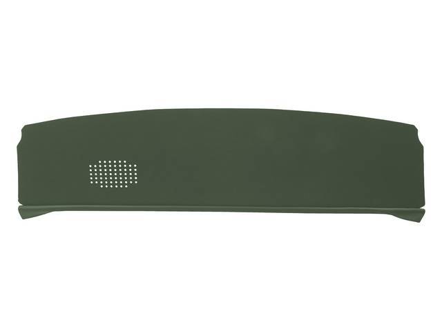 Green Mesh Package Tray / Rear Shelf, 1 speaker design (passenger side)