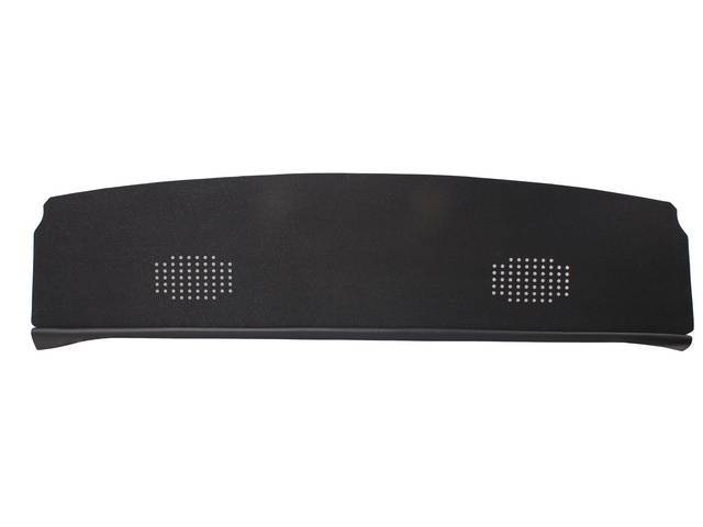 Package Tray / Rear Shelf, Mesh, Black, 2 speaker design