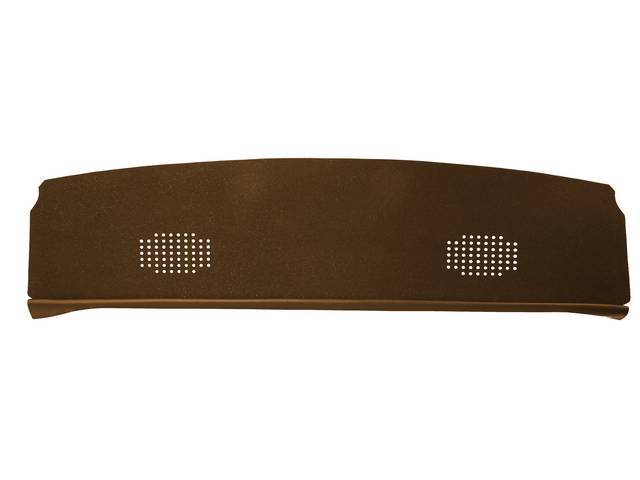 Package Tray / Rear Shelf, Mesh, Brown, 2 speaker design