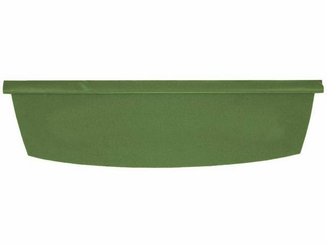 TRAY / TRIM, Package / Rear Shelf, Standard design without speaker / defroster holes, Jade Green