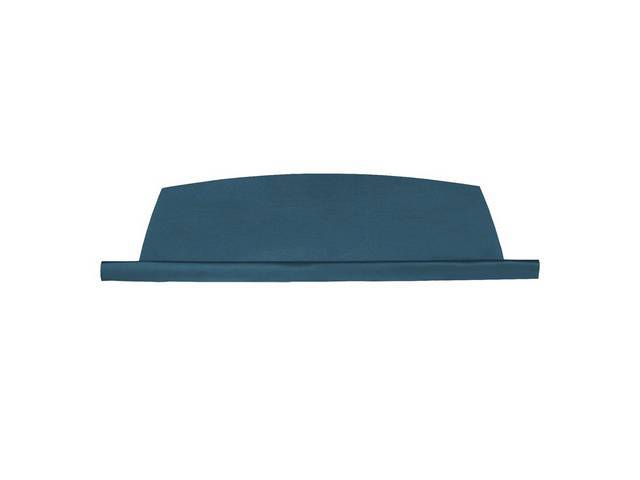 Package / Rear Shelf Tray / Trim, Standard design without speaker / defroster holes, Blue, Concours repro