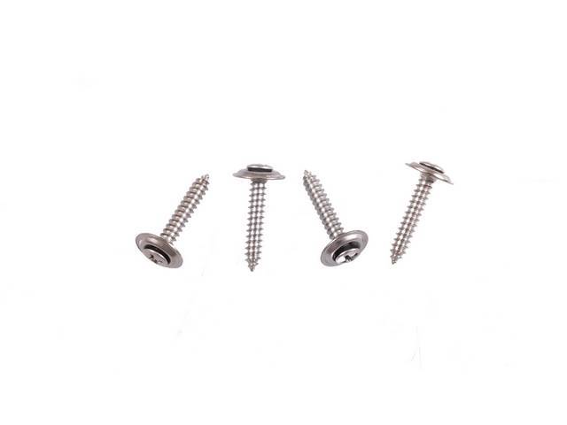 Quarter Trim Panels Fastener Kit, Coupe, 4-pc OE Correct AMK Products reproduction for (68-69)
