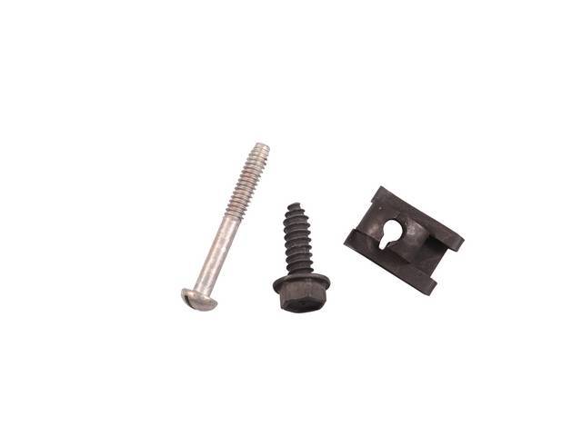 Ignition Coil & Strap Fastener Kit, 3-piece, OE Correct AMK Products reproduction for (68-71)