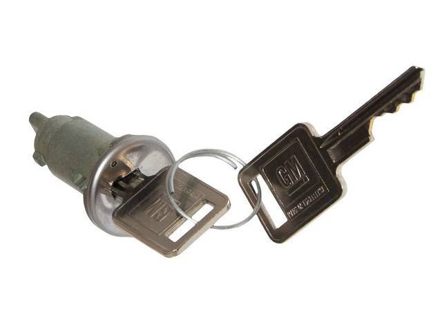 CYL AND KEYS, Ignition Switch, with Later Style Square GM Key, Repro