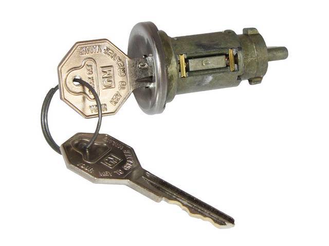CYL AND KEYS, Ignition Switch, W/ Original Style Octagon GM Key, Repro