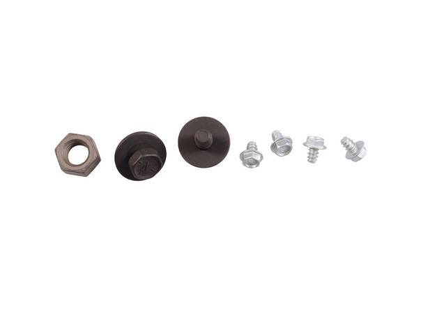 Spark Plug Shield Fastener Kit, 5-pc OE Correct AMK Products reproduction for (77-79)