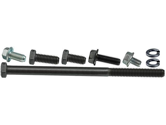 Alternator Fastener Kit, 8-piece kit, includes HX bolts, flat and split washers, OE Correct reproduction