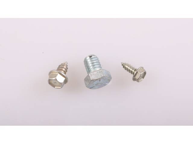 Ground Strap to Firewall & Frame Fastener Kit, 3-pieces, OE Correct AMK Products reproduction