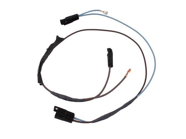 HARNESS, Rally Sport Dash Extension, w/ inline diode, used for connection from front light harness to light and ignition switches, OE Style Repro