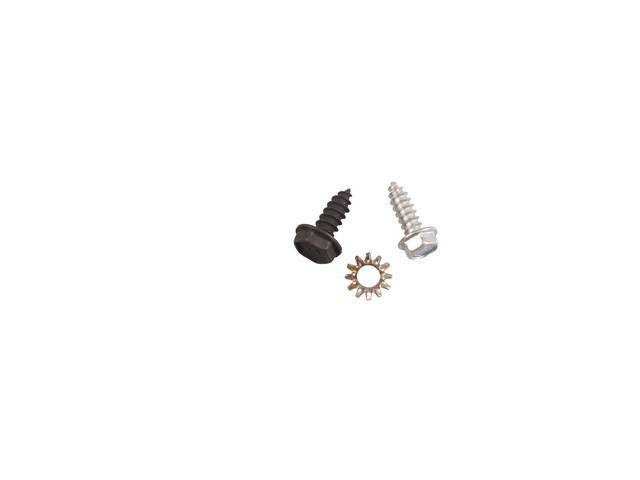 Flasher Bracket Fastener Kit, 3-piece kit, OE Correct AMK Products reproduction for (1969)