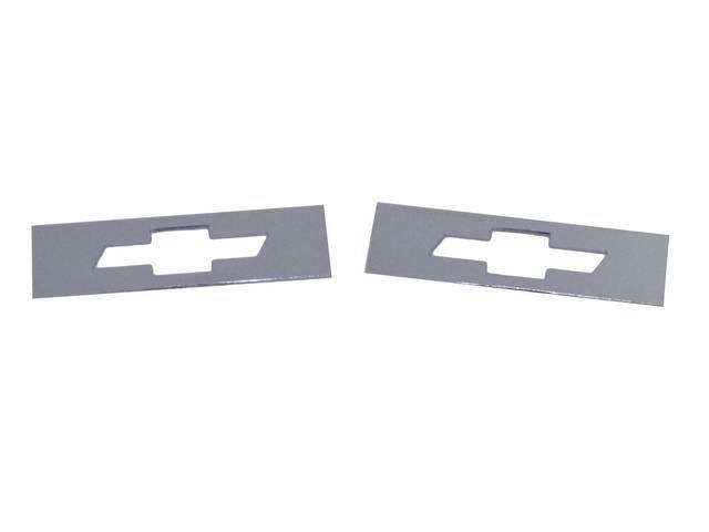 Insert Set, Side Marker Light, W/ Bowtie Cutout, Mirror Polished Stainless