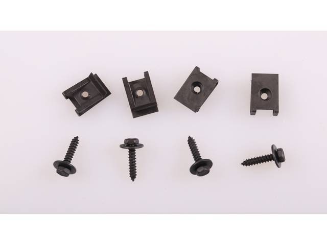 Parking Light Fastener Kit, 8-pc OE Correct AMK Products reproduction for (79-81)