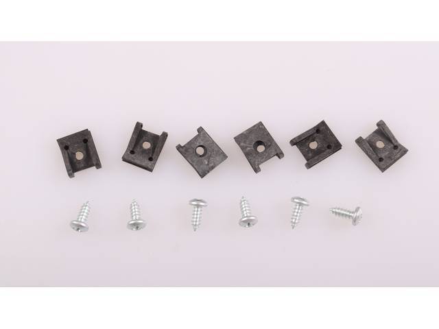 Parking Light Fastener Kit, 12-pc OE Correct AMK Products reproduction for (1968)