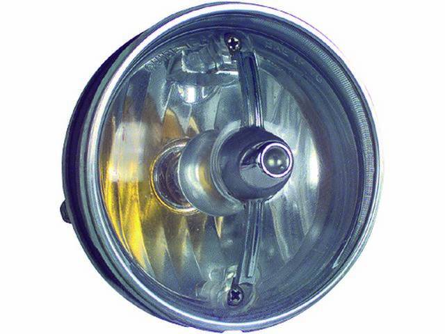 LIGHT ASSY, Parking, RH or LH, Incl Correct clear lens w/ *SAE* and *GUIDE* lettering, gasket, housing, wiring, socket and bulb, repro