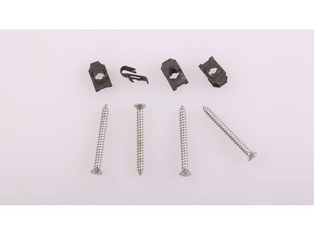 Parking Light Bezel Fastener Kit, 8-pc OE Correct AMK Products reproduction for (66-67)