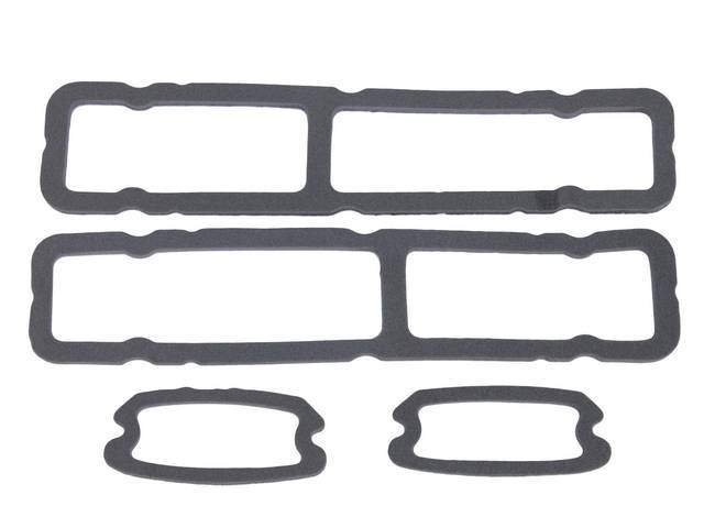 GASKET SET, Lens to Housing, (5) incl gaskets for parking light, tail light and license light lenses, repro