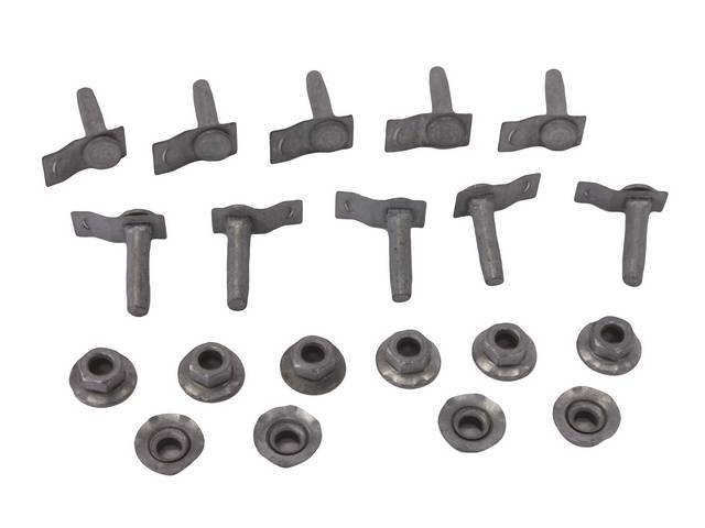FASTENER KIT, Tail Lights to Body (20) incl quicky bolts, coni tooth keps nuts