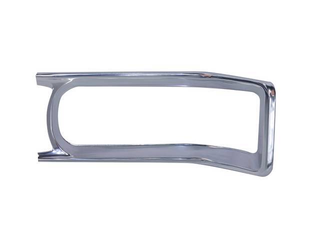 Tail Light Outer Bezel, RH or LH, Reproduction for (1966)