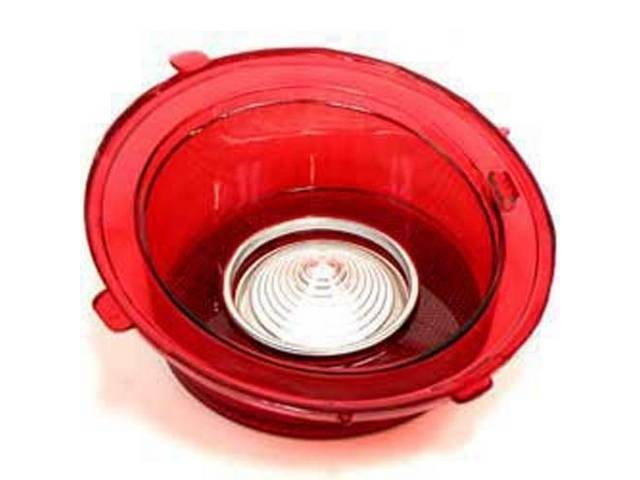 LENS, Tail Light / Back Up, RH, US-made OE Correct Repro
