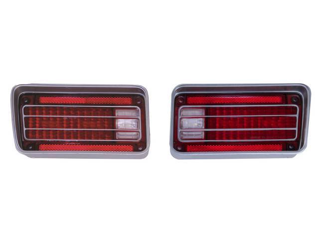 LENS SET, Tail Light, Repro   ** Does not have *GUIDE* lettering like C-2682-121 and C-2682-122 do **