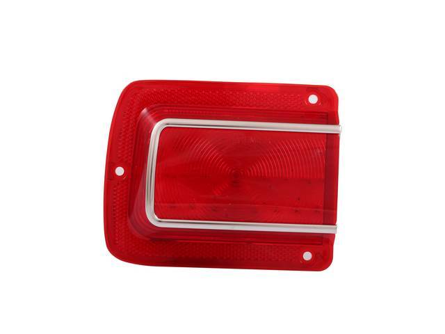 LED Tail Light Lens, LH, Reproduction for (1965)