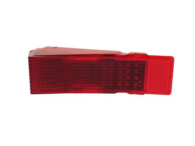 LED Tail Light Lens, LH, Reproduction for (1968)