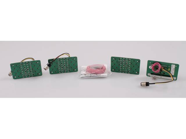 LED CONVERSION KIT, Tail Light, Incl 4 panels, wiring and instructions, 10 sequential patterns, Requires low current draw flasher module p/n C-2892-01A
