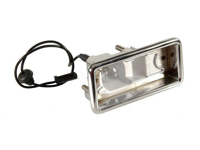 HOUSING ASSY, Back Up Light, RH, Incl Bulb and Socket, 8 Inch Wire Lead, Repro