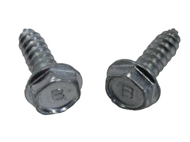 License Plate Light Fastener Kit, 2-pc OE Correct AMK Products reproduction for (68-72)