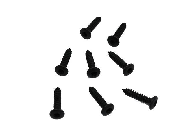 Fastener Kit, Head Light Bezels, (8) Incl Black Stainless Torx Screws