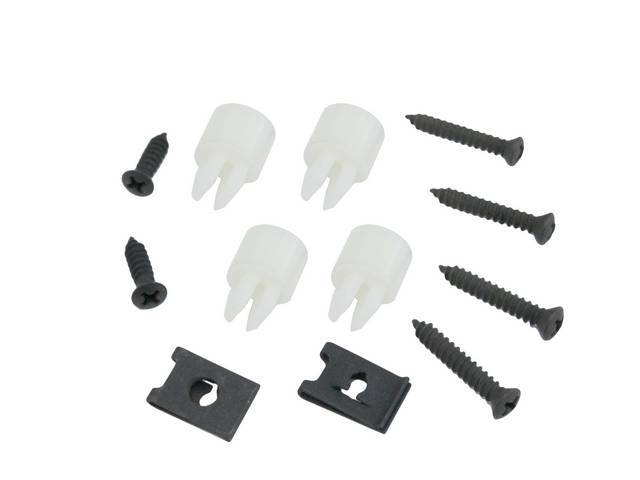 Fastener Kit, Head Light Bezels, (12) Incl Screws, Nylon Nuts and Spring Nuts