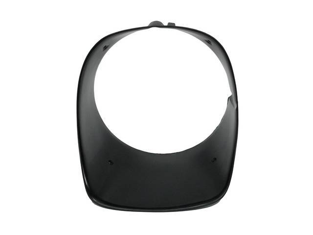 BEZEL, Head Light, LH, black plastic, GM Original  ** Finish from manufacturer will vary, sanding / painting may be required **