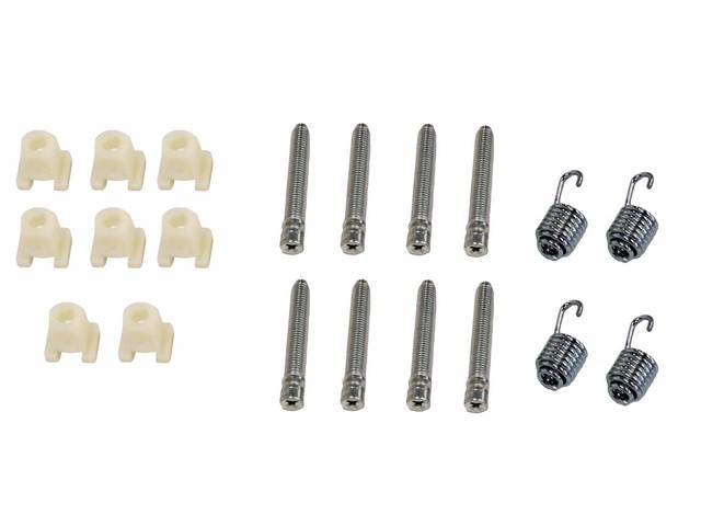 FASTENER KIT, Head Light Adjusters, (20) incl screws, nylon nuts and springs, does all 4 head lights, OE-correct repro