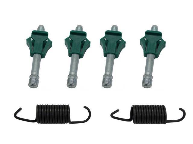 FASTENER KIT, Head Light Adjusters, (6) Incl Adjuster Assemblies and Springs, OE-correct repro
